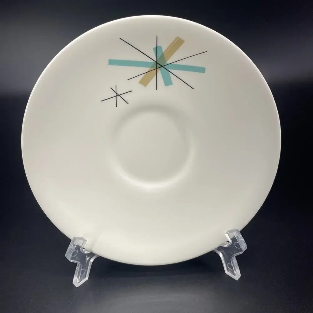 Set of 4 Mid Century Salem North Star Atomic Starburst 6.25